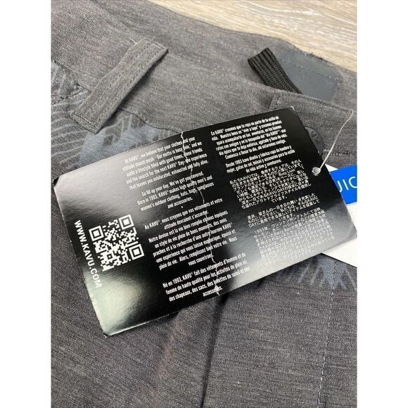 Kavu Mens Dunk Tank Board Shorts Stripe Shadow Size 38 Gray Quick Dry - Picture 5 of 11